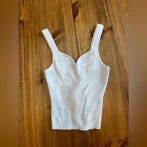 Abercrombie white knit tank